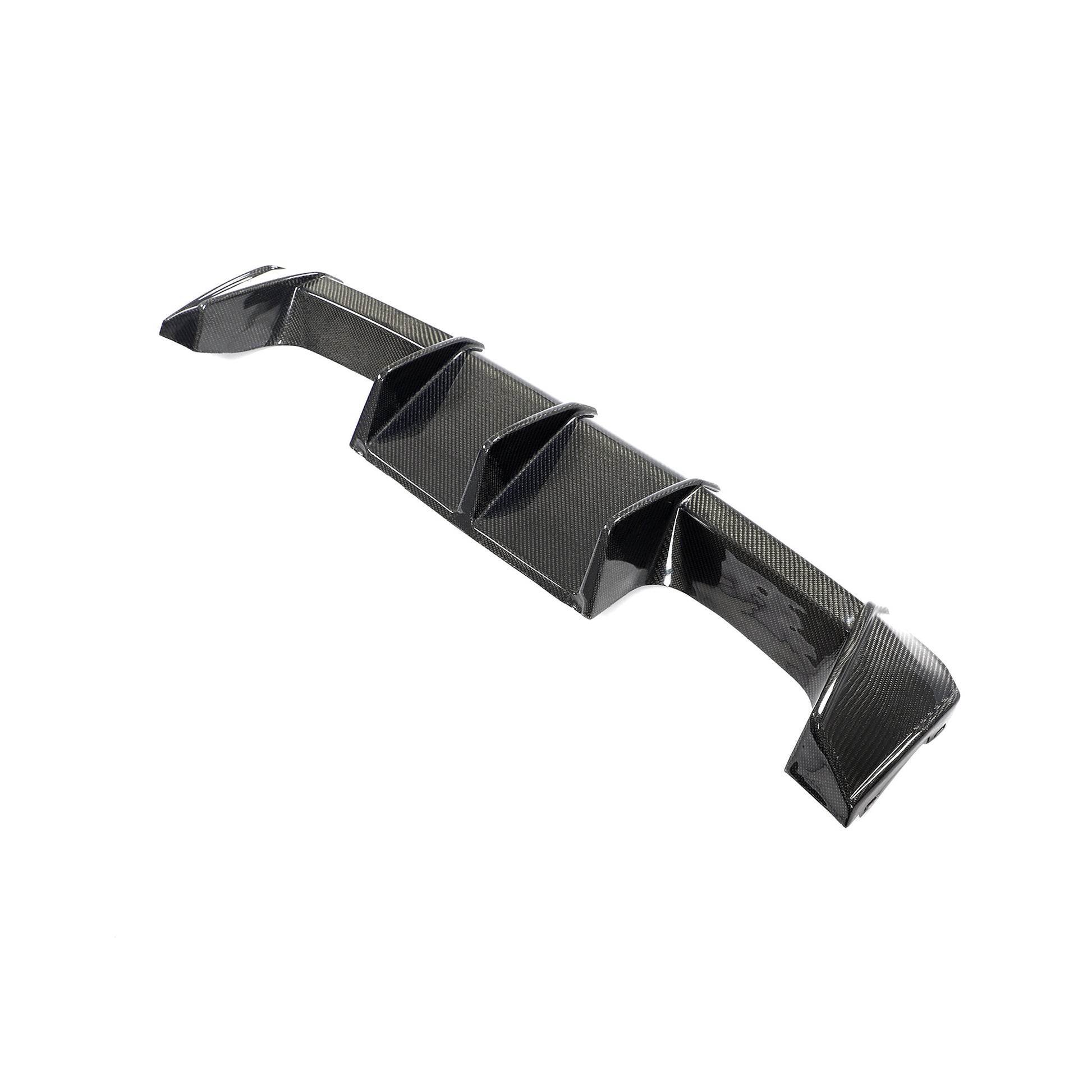 Front angle of the Performance Style Carbon Fiber Diffuser for BMW M3 & M4 G80/G82