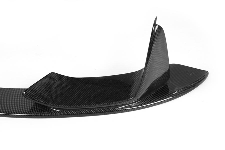 Corner View of the Performance Style Carbon Fiber Front Lip for BMW F80 & F82 