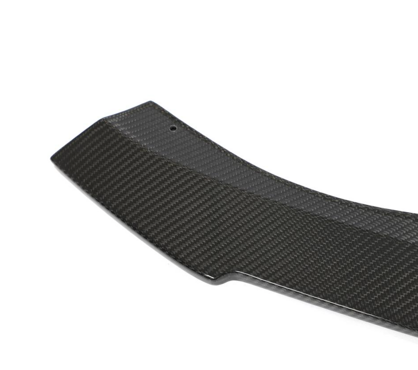 Closeup of the Weave of the Performance Style Carbon Fiber Front Lip for BMW M3 & M4 G80/G82