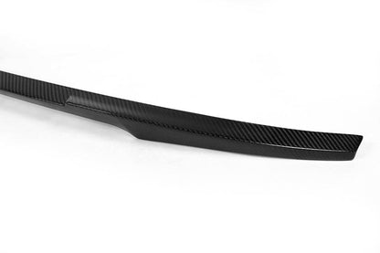 Closeup of the Performance Style Carbon Fiber Trunk Spoiler for BMW F32 (2014-2020)