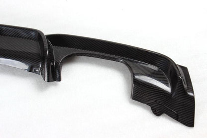 View of the Precision Cut of the Premium Carbon Fiber Diffuser for BMW F30