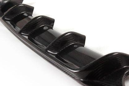 Middle Closeup of the Premium Carbon Fiber Diffuser for BMW F30