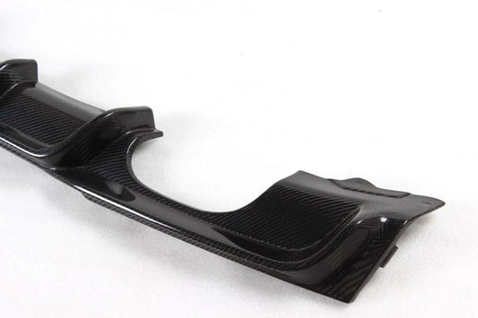 Side Closeup of the Premium Carbon Fiber Diffuser for BMW F30