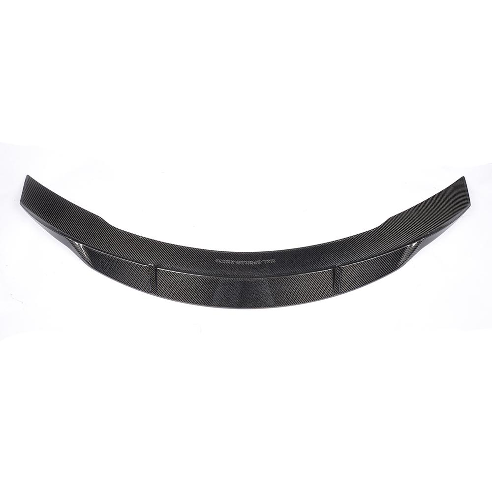 Another angled view on the R Style Carbon Fiber Trunk Spoiler for Mercedes-Benz C-Class W205 (2015-2021)