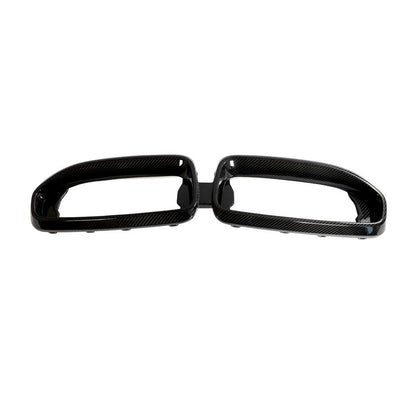 Top view on the SQ Style Dry Carbon Fiber Grille Surround Trim for BMW 2 Series G42 (2022+)