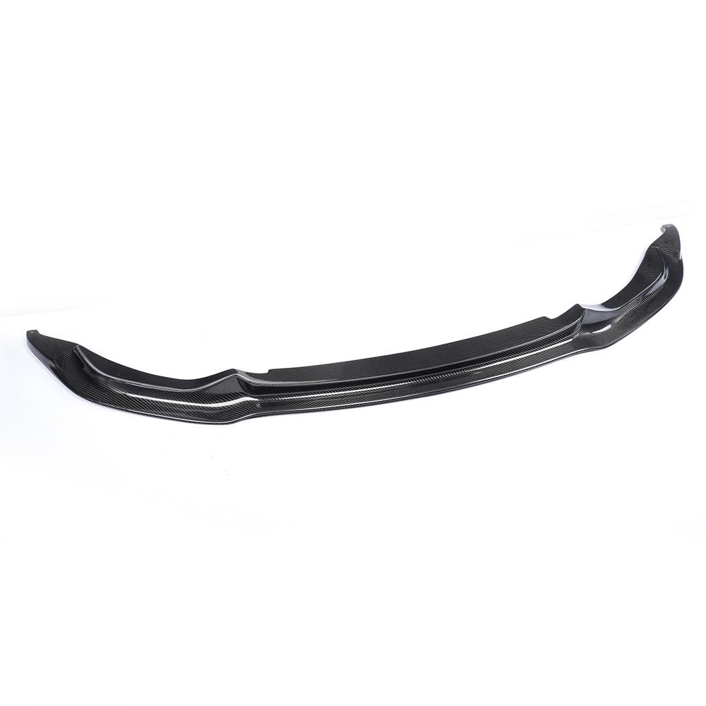 Angled View of the V Style Carbon Fiber Front Lip for BMW F82 