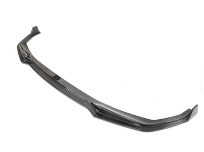 Angled View of the V Style Carbon Fiber Front Lip for BMW G20 M340i & 330i