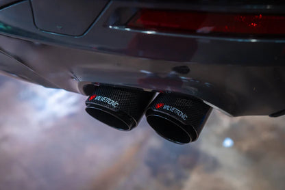 Installed view on the Valvetronic BMW G30 530i / 540i Valved Sport Exhaust system
