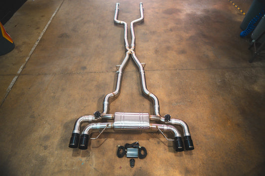 Full Chrome Valvetronic BMW G30 M550I Valved Sport Exhaust System