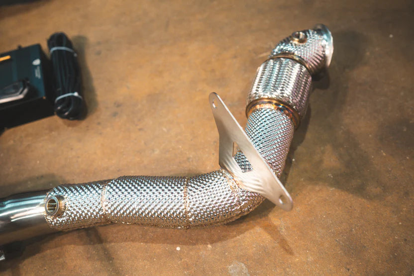 Pipe on the Valvetronic Ferrari 488 GTB Valved Sport Exhaust System