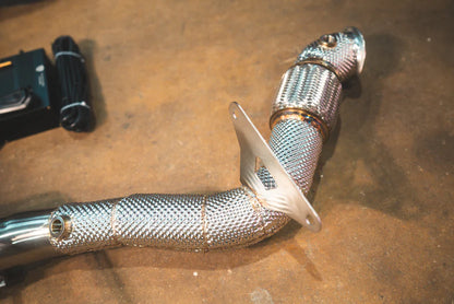 Pipe on the Valvetronic Ferrari 488 GTB Valved Sport Exhaust System