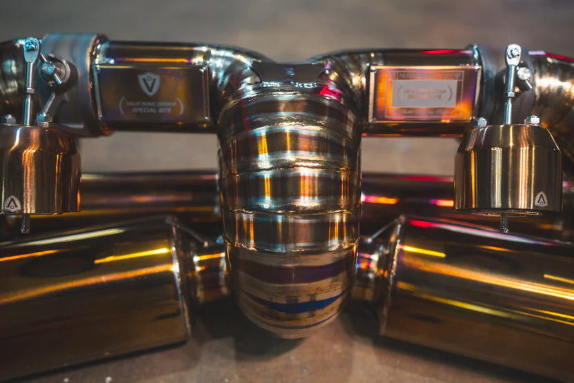 Another closeup on the Valvetronic Lamborghini Huracan Performante / EVO / STO / Tecnica True F1 / Valved Exhaust System