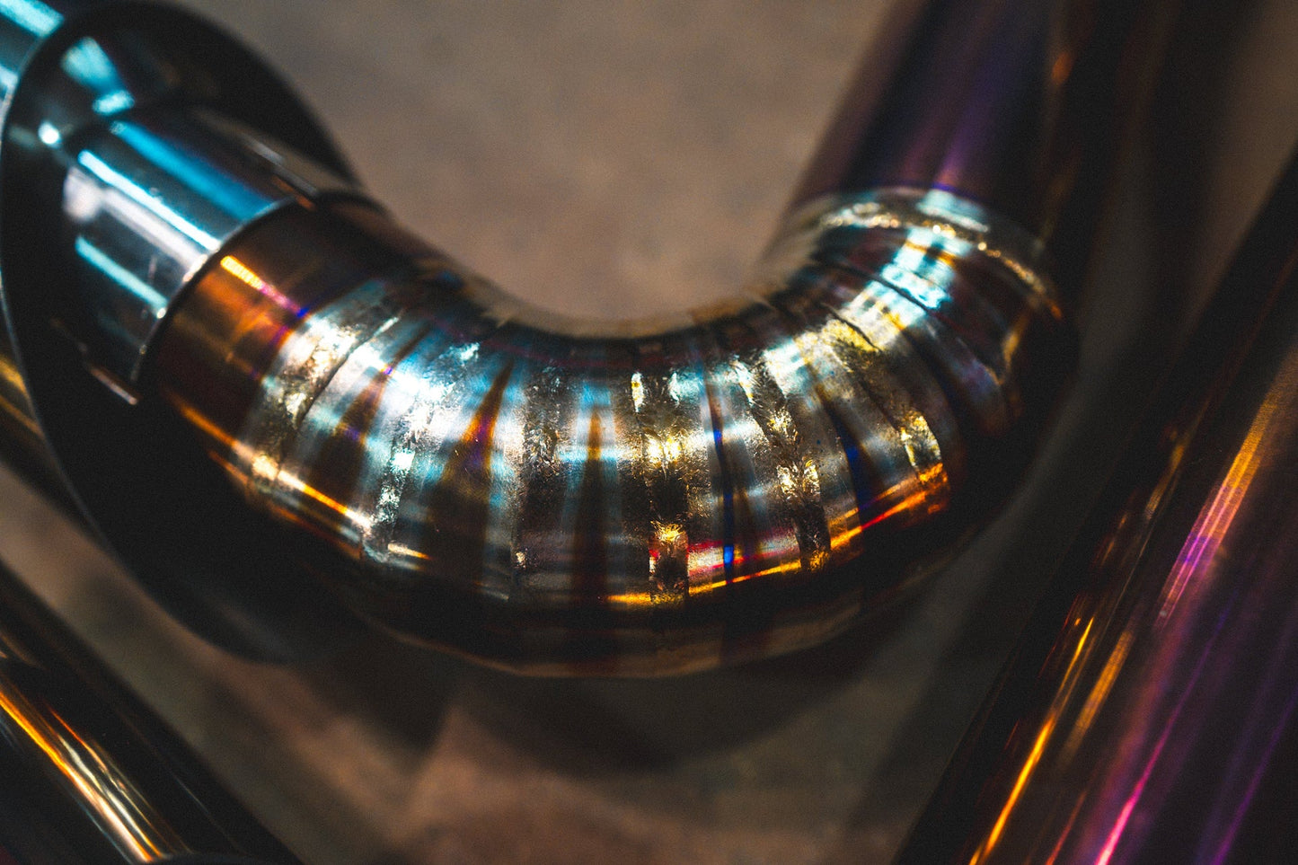 Another welding closeup of the Valvetronic Lamborghini Urus Valved Sport Exhaust System