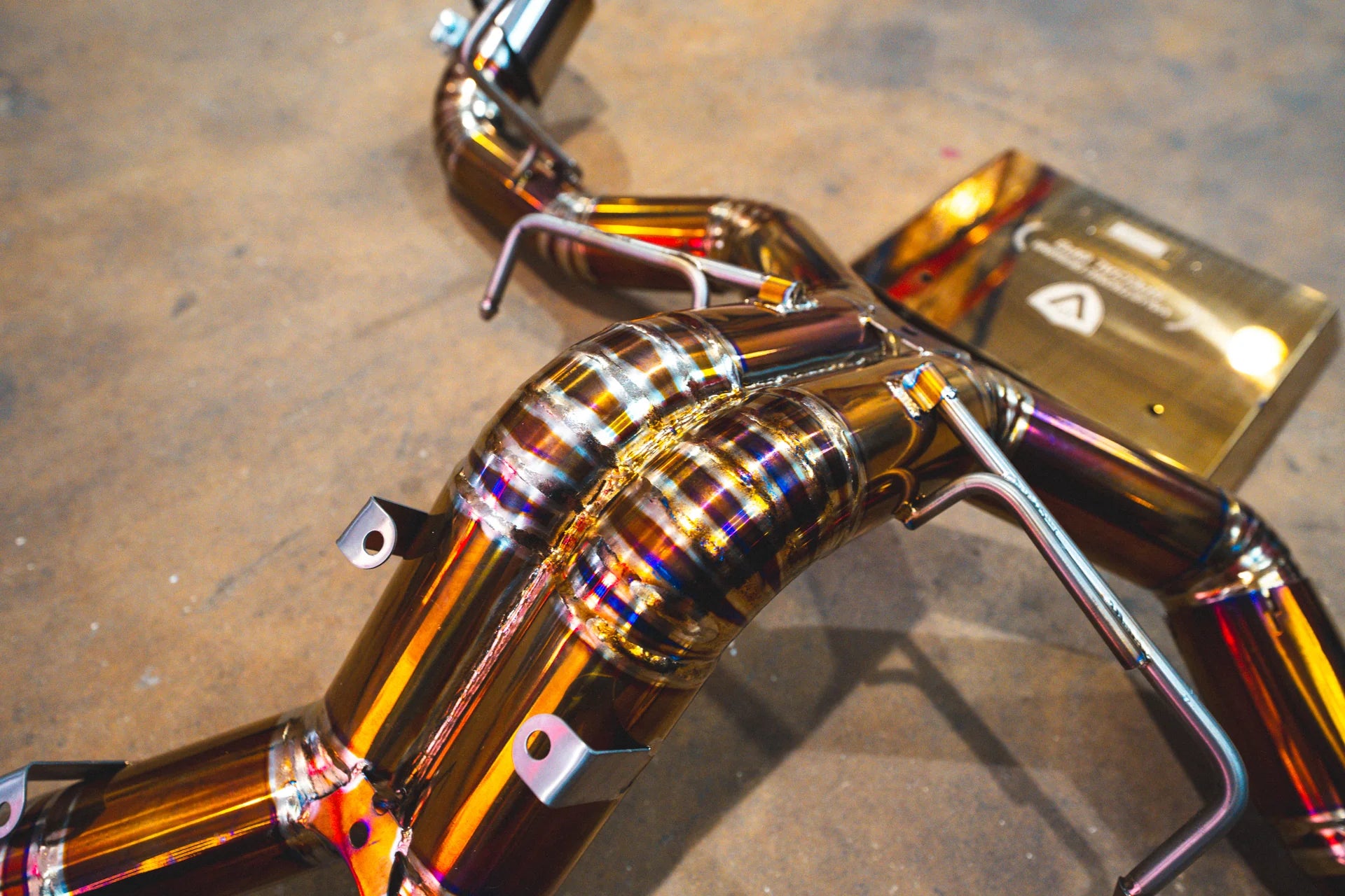 Welding on the Valvetronic Mclaren 570S / 620R F1 Race Exhaust System