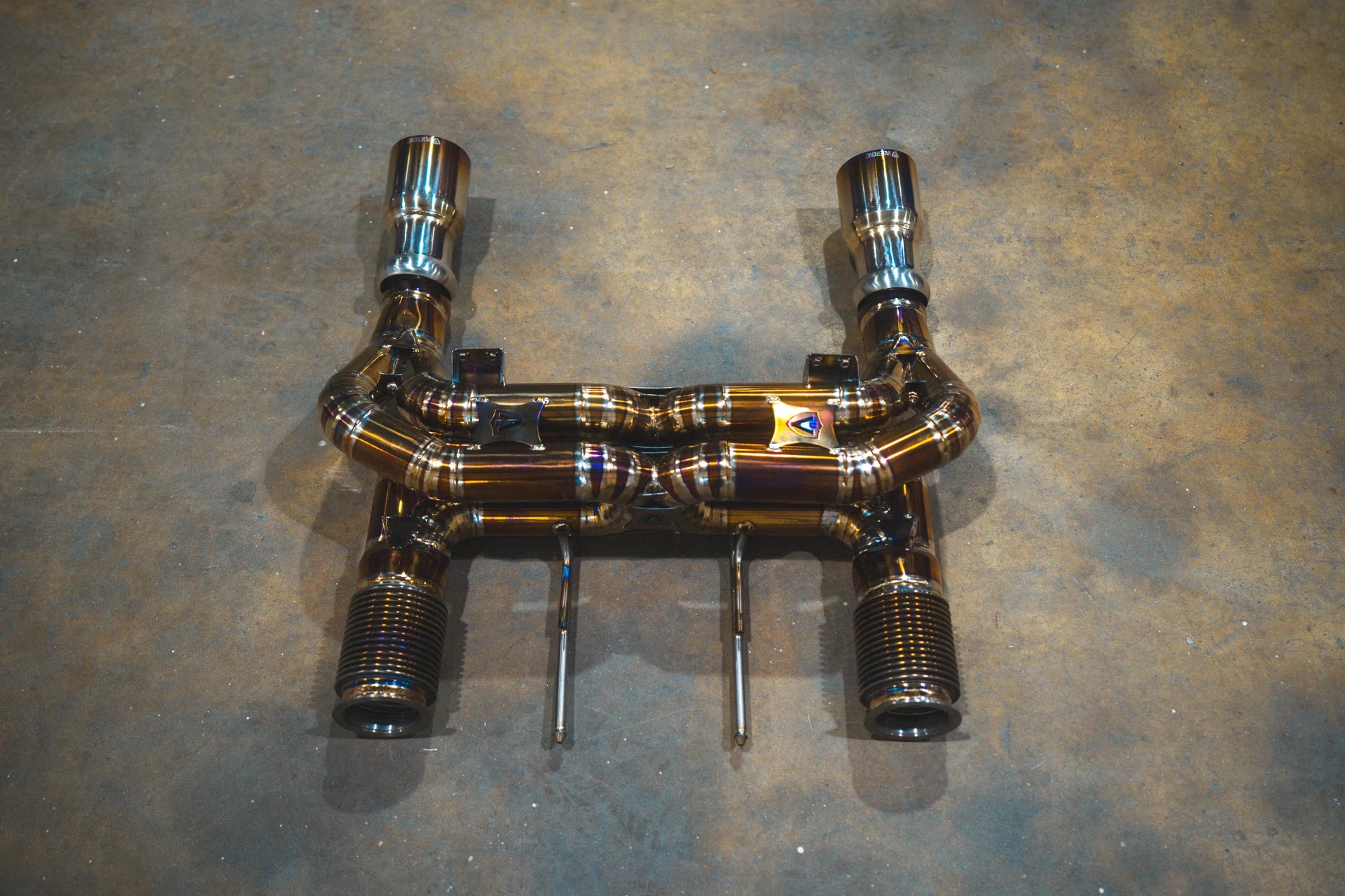 Another top view on the Valvetronic Mclaren 720S Valved Sport Exhaust System