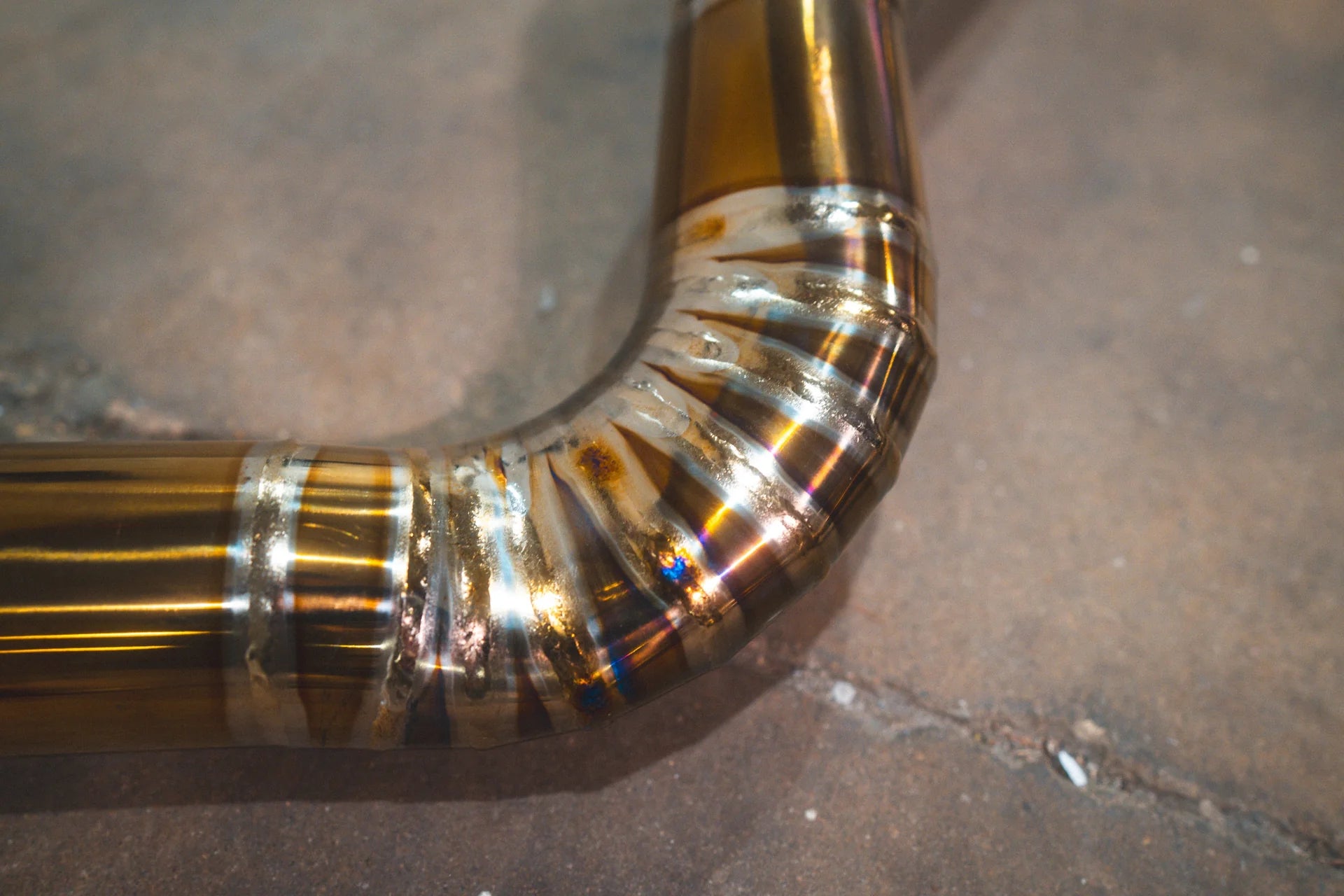 Another photo of the welding on the Valvetronic Mercedes W213 E63 AMG / AMGs Valved Sport Exhaust System