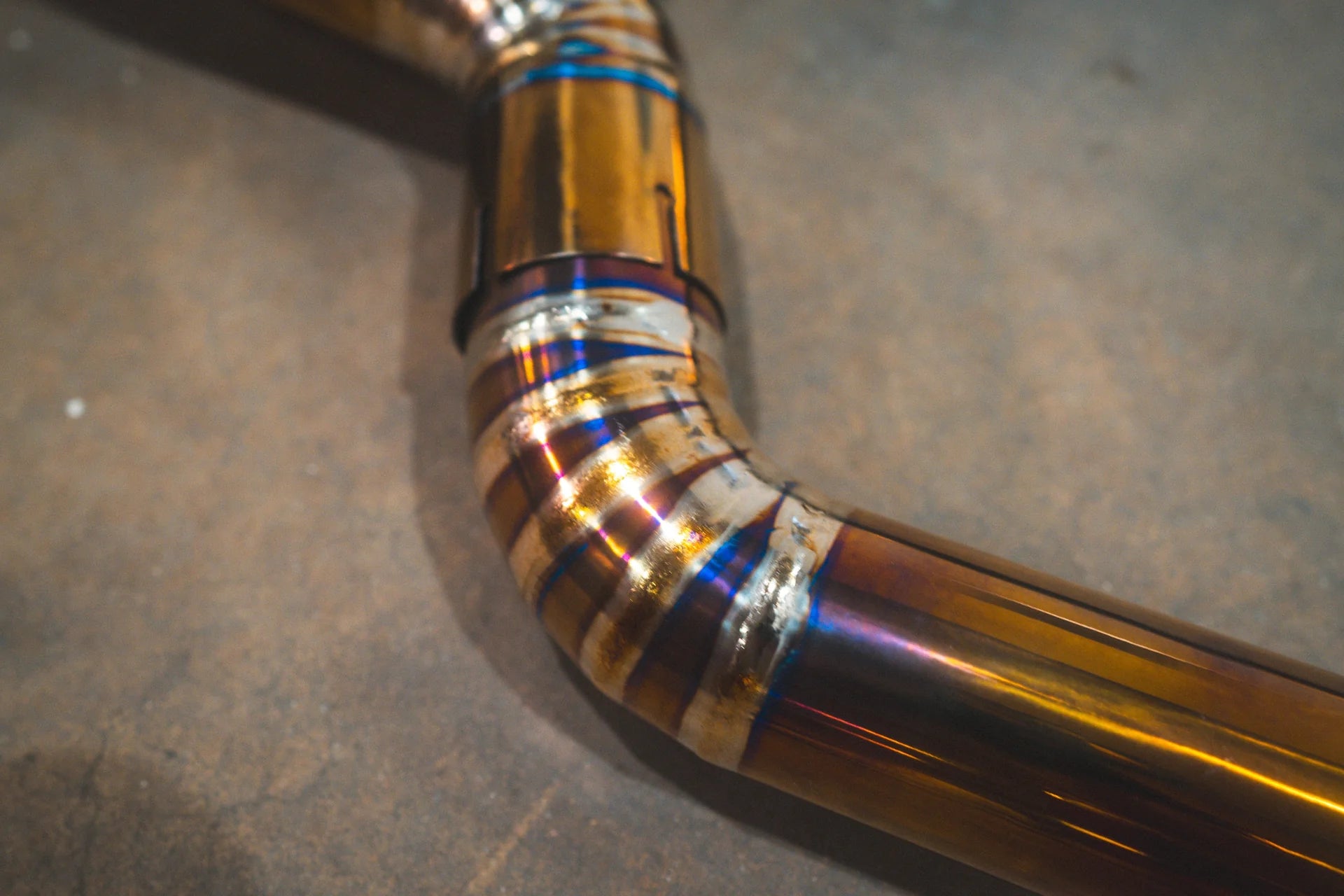 Another photo of the welding on the Valvetronic Mercedes W213 E63 AMG / AMGs Valved Sport Exhaust System