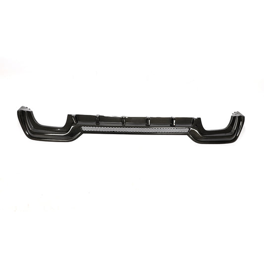 Back View of the Ventilated Carbon Fiber Rear Diffuser for BMW G20