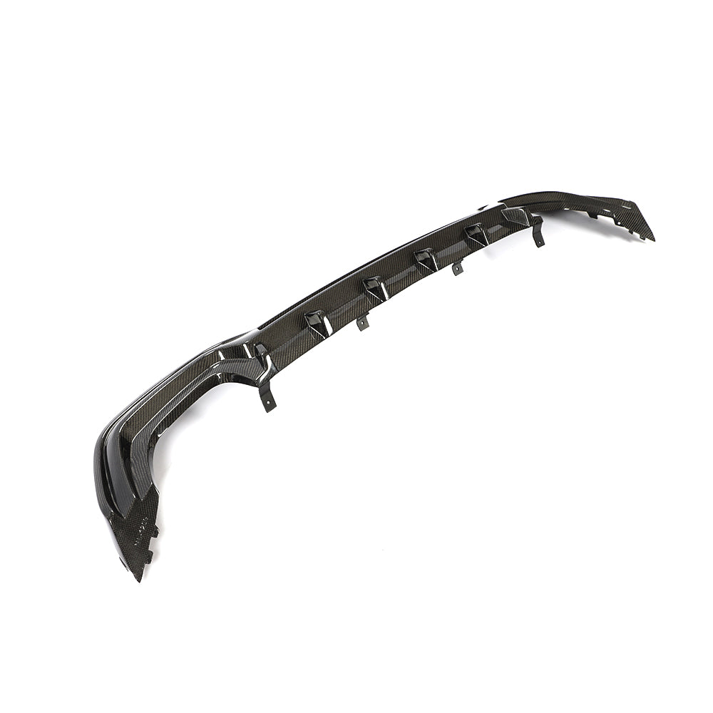 Another Side View of the Ventilated Carbon Fiber Rear Diffuser for BMW G20
