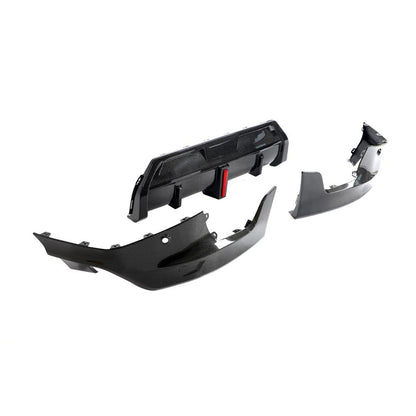 Left angled view of the Carbon Fiber Diffuser with Brake Light BMW G42 