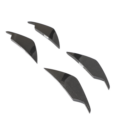 AC Style Carbon Fiber Front Bumper Canards for BMW G80/G82 (2021+)