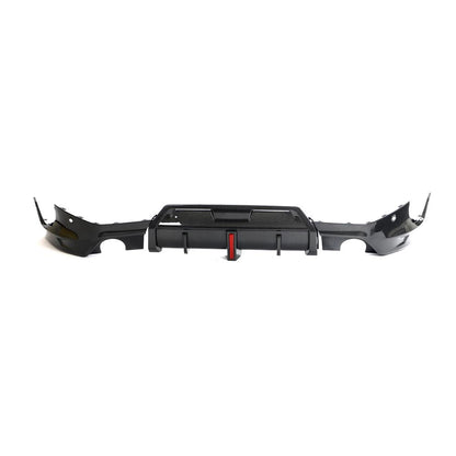full back view of the Carbon Fiber Diffuser with Brake Light BMW G42 