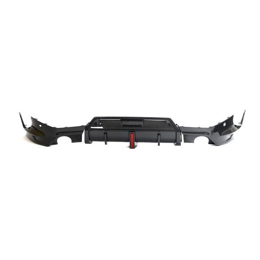 full back view of the Carbon Fiber Diffuser with Brake Light BMW G42 